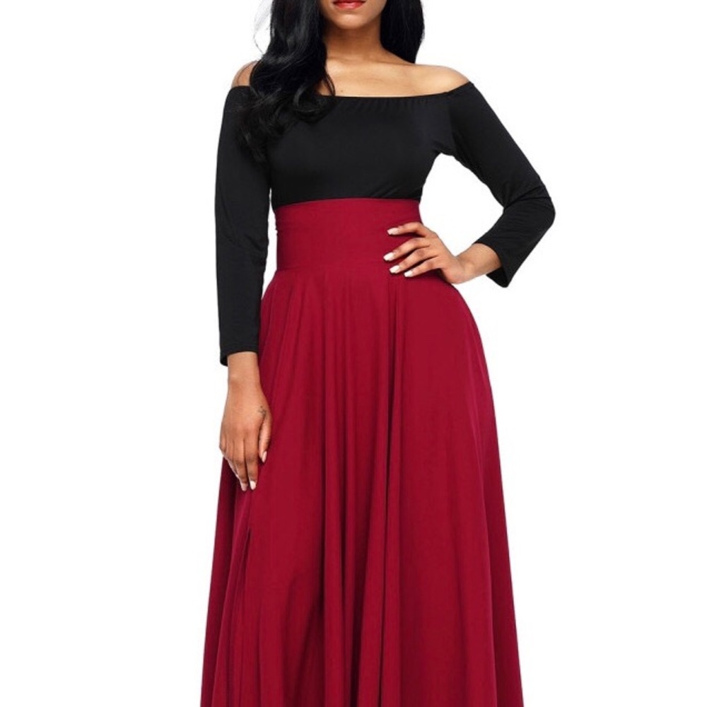 Pleated Belted Skirt